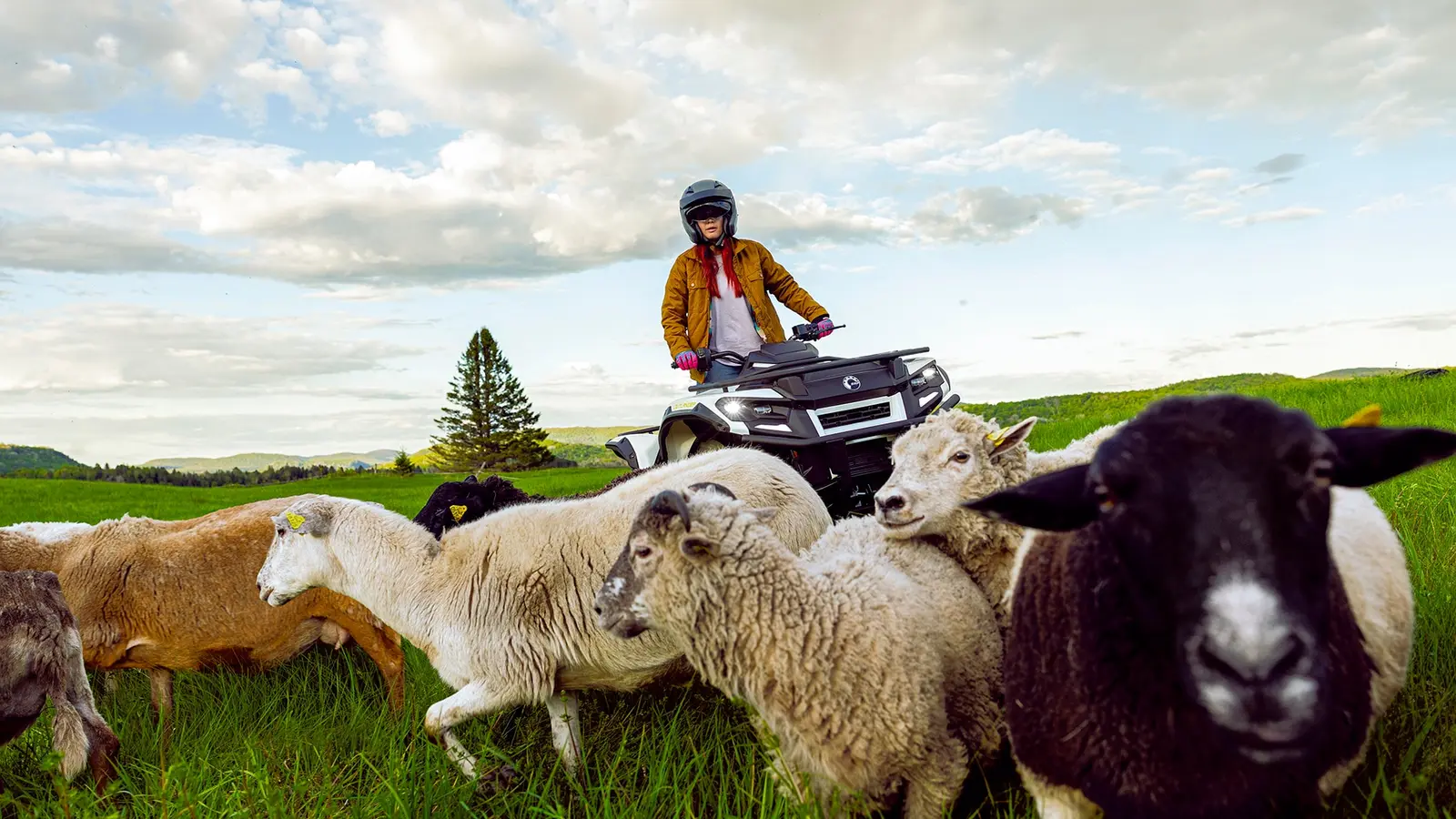 Can-Am Outlander Electric i terrängen