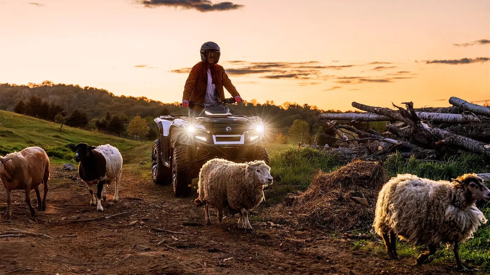 Can-Am Outlander Electric i terrängen