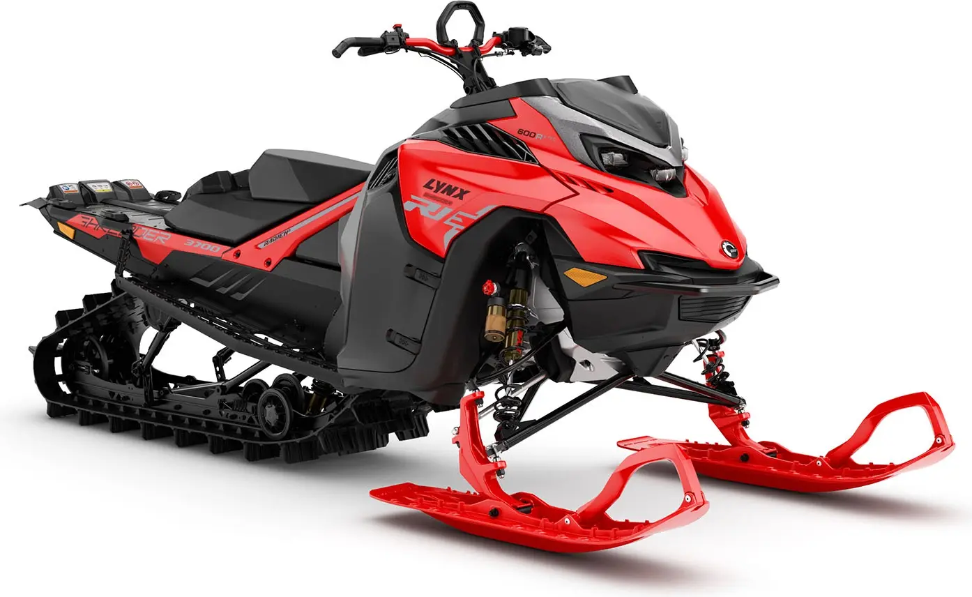 Lynx Shredder RE 3700 600R E-TEC 2025 i snön